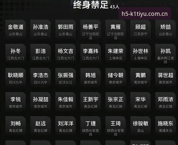 足球反腐风暴实用指南：从k1体育平台视角看懂中国足协第三批禁足名单